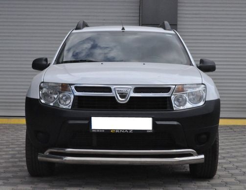 Защита переднего бампер (передний усь двойной, кенгурятник) Renault Duster 2010-2017 Рено дастер