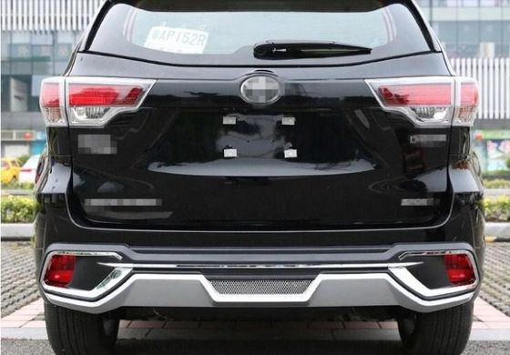 Накладки на бампер (перед+зад) Toyota Highlander 2014+ г.в.