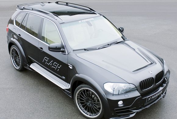 Накладки расширители арок для BMW X5 E70 2007-2013 г.в. в стиле Hamann Flash, Серый грунт (под покраску), BMW, Расширители арок, Требуется, Стеклопластик, X5, Новое, На штатные места, X5 (E70) 2007-2012