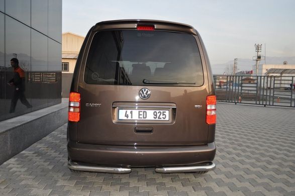 Защита заднего бампера (уголки) Volkswagen Caddy 2004-2010 г.в.