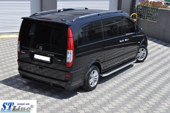 Боковые пороги площадка "Fullmond" Mercedes Viano 2004+ г.в.
