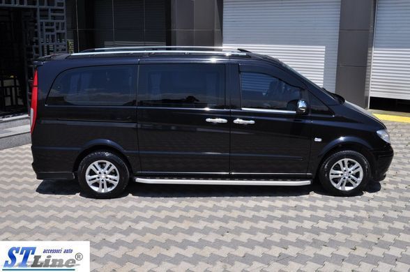 Боковые пороги площадка "Fullmond" Mercedes Viano 2004+ г.в.