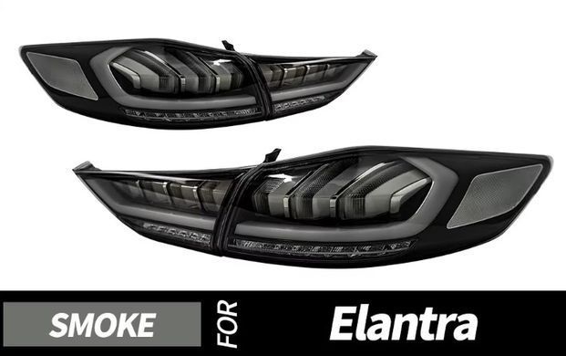 Задние тюнинг лед фонари Hyundai Elantra 2016-2020 г.в. Хюндай Елантра, Hyundai, Альтернативная оптика, Elantra, Новое, На штатные места, Elantra 2016-2018