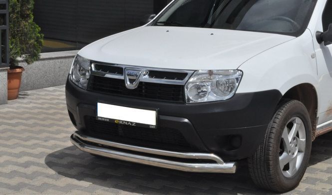 Защита переднего бампер (передний усь двойной, кенгурятник) Renault Duster 2010-2017 Рено дастер