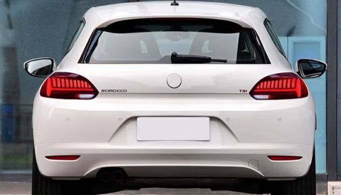 Задние тюнинг лед фонари Volkswagen Scirocco 2009-2016 г.в. Волксваген Скирокко, Volkswagen, Альтернативная оптика, Scirocco, Новое, На штатные места