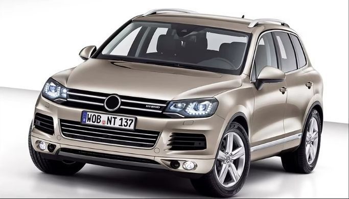 Передние лед фары для Volkswagen Touareg 2011-2014 г.в. Туарег, Черный, Volkswagen, Альтернативная оптика, Touareg, Новое, TOUAREG (7P5) 2010-