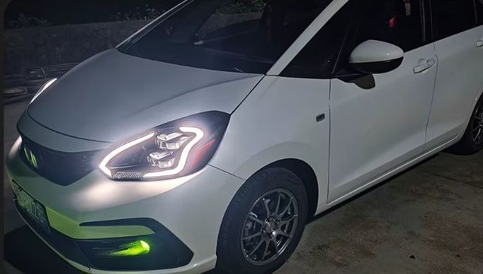 Передние лед фары для Honda FIT Jazz 2020-2022 г.в. Хонда Фит Джаз, Honda, Альтернативная оптика, Jazz, Новое, На штатные места