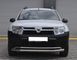 Защита переднего бампер (передний усь двойной, кенгурятник) Renault Duster 2010-2017 Рено дастер
