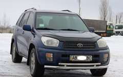 Защита переднего бампера двойной ус Toyota Rav4 2000-2005 г.в.