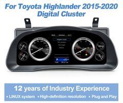 Цифровая приборная панель для Toyota Highlander 2014-2020 г.в. Тойота Хайлендер