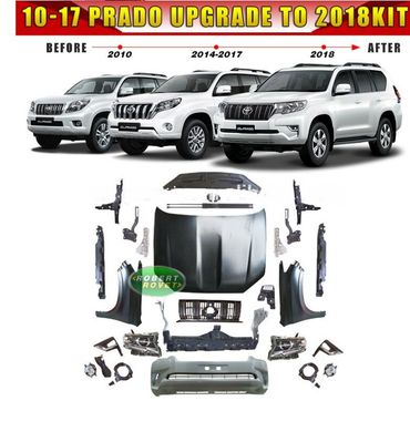 Комплект рестайлинга Toyota Prado 2010-2017 в 2018+ г.в.