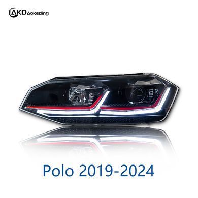 Передние лед фары Volkswagen Polo 2017-2020 г.в., Оптика, Volkswagen, Альтернативная оптика, Polo, Новое, На штатные места