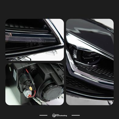 Передние тюнинг лед фары для Volkswagen Golf 7.5 рестайлинг 2018-2021 г.в. Гольф 7, Volkswagen, Альтернативная оптика, Golf, Новое, На штатные места, GOLF VII (5G1) 2012-