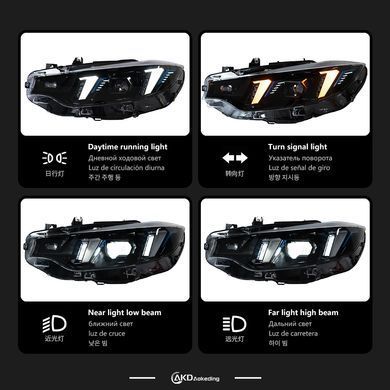Передние тюнинг лед фары для BMW 4 серии F32 2013-2018 г.в. F36 F80 F33 F82 M4, BMW, Альтернативная оптика, Новое, На штатные места, 4 Coupe (F32, F82) 2013-