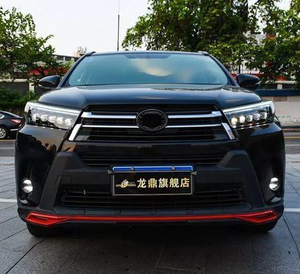 Тюнінг лід фари Toyota Highlander 2017-2019 р.в. рестайлінг, Зовнішній тюнінг, Toyota, Альтернативная оптика, Highlander, Новое, На штатные места, HIGHLANDER 2014-