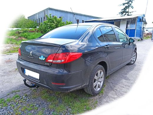 Прицепное устройство со сьемным крюком (Фаркоп) Peugeot 408 седан 2010-2014 г.в., Peugeot, Сталь, 408, Новое, На штатные места, 408 2010-