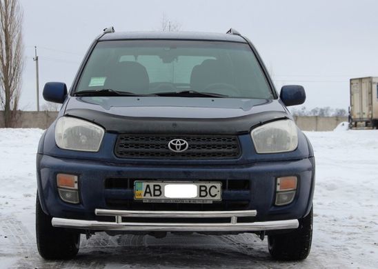 Защита переднего бампера двойной ус Toyota Rav4 2000-2005 г.в.