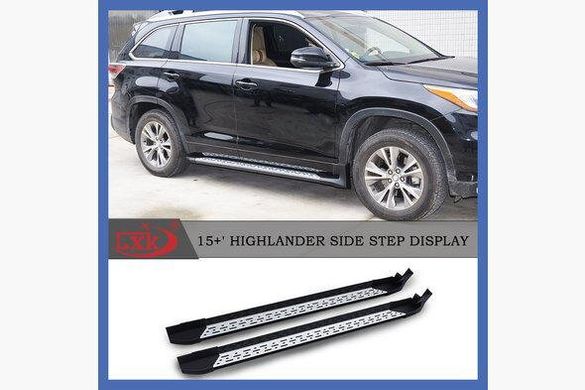 Боковые пороги под оригинал Toyota Highlander 2014+ г.в.