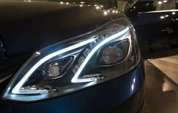 Передние тюнинг лед фары Mercedes E-класс W212 рестайлинг 2014-2016 г.в. Мерседес Е 212, Mercedes, Альтернативная оптика, E-Class, Новое, На штатные места, E-KLASSE (W212) 2009-