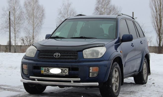 Защита переднего бампера двойной ус Toyota Rav4 2000-2005 г.в.