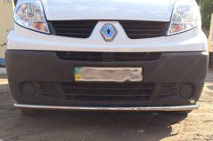 Защита переднего бампер (губа) 48мм Opel Vivaro
