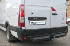 Прицепное устройство со сьемным крюком (Фаркоп) RENAULT MASTER 2010+ г.в. с подножкой 2-х катковый
