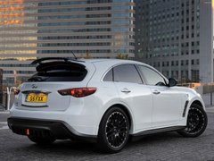 Спойлер верхній на кришку багажника Infiniti FX35, 37, 50, QX70 2008+ р.в. стиль Vettel, Серый грунт (под покраску), Зовнішній тюнінг, Infiniti, Спойлер, Требуется, Стеклопластик, QX, Новое, На штатные места, QX70 (S51) 2013-