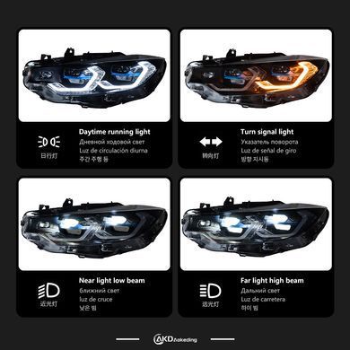 Передние тюнинг лед фары для BMW 4 серии F32 2013-2018 г.в. F36 F80 F33 F82 M4, BMW, Альтернативная оптика, Новое, На штатные места, 4 Coupe (F32, F82) 2013-