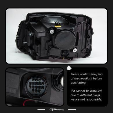 Передние лед фары для Land Rover Discovery 4 2010-2018 г.в. Дискавери 4, Черный