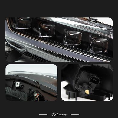 Передние тюнинг лед фары Honda Accord 2008-2013 г.в. Хонда Акорд