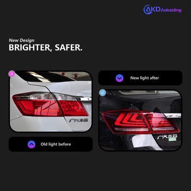 Задні лед фонарі Honda Honda Accord 2013-2017 р.в. Хонда Акорд, Honda, Альтернативная оптика, Accord, Новое, На штатные места, ACCORD 2012-2016