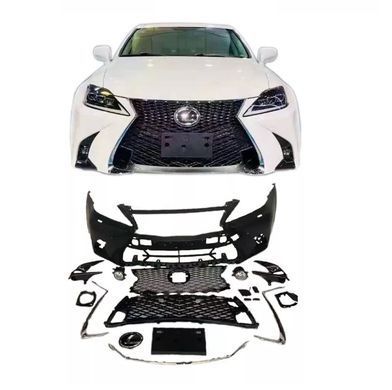 Тюнінг бампер Lexus IS 250 2006-2012 р.в.  Лексус ІС стиль GS, Серый грунт (под покраску), Зовнішній тюнінг, Lexus, Накладка на передний бампер, Требуется, Полипропилен, IS, Новое, На штатные места, IS II (GSE2_, ALE2_, USE2_) 2005-