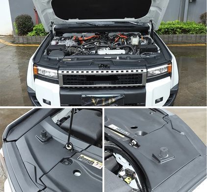 Пластикові накладки для обшивки підкапотного простору для Toyota Prado 250 2024 р.в., Черный, Toyota, Декоративные накладки, Не требуется, Полипропилен, Prado, Новое, На штатные места