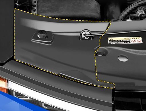 Пластикові накладки для обшивки підкапотного простору для Toyota Prado 250 2024 р.в., Черный, Toyota, Декоративные накладки, Не требуется, Полипропилен, Prado, Новое, На штатные места