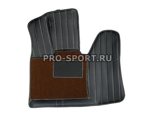 Коврики 3D VIP класса из экокожи на липучках BMW X5 E70 2006-2013 г.в.