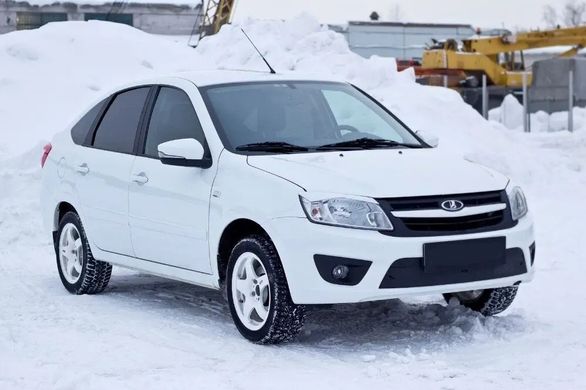 Зимова заглушка решітки переднього бампера Lada (ВАЗ) Granta 2015+ р.в. Гранта