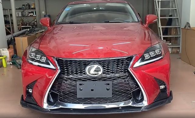 Тюнінг бампер Lexus IS 250 2006-2012 р.в.  Лексус ІС стиль GS, Серый грунт (под покраску), Зовнішній тюнінг, Lexus, Накладка на передний бампер, Требуется, Полипропилен, IS, Новое, На штатные места, IS II (GSE2_, ALE2_, USE2_) 2005-