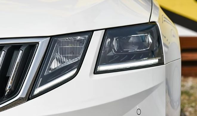 Передние лед фары для Skoda Octavia A7 2017-2019 г.в. Шкода Октавиа, Черный, Skoda, Альтернативная оптика, Octavia, Новое, На штатные места, OCTAVIA (5E3) 2012-