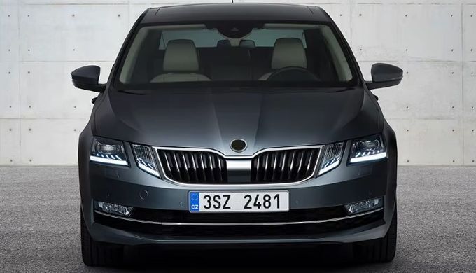 Передние лед фары для Skoda Octavia A7 2017-2019 г.в. Шкода Октавиа, Черный, Skoda, Альтернативная оптика, Octavia, Новое, На штатные места, OCTAVIA (5E3) 2012-