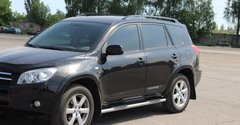 Боковые пороги nhe,f из нержавеющей стали Toyota Rav4 2006-2012 г.в.