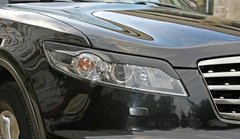 Вії на фари для Infiniti FX 35 2003-2008 р.в. Інфініті, Черный, Infiniti, Декоративные накладки, Требуется, ABS-пластик, FX, Новое, На штатные места, FX (S50) 2002-2008