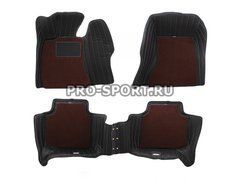 Коврики 3D VIP класса из экокожи на липучках BMW 7L F02 2012-2015 г.в.