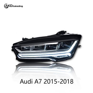 Передние лед фары для Audi A7 2015-2018 г.в. Ауди А7, Audi, Альтернативная оптика, A7, Новое, На штатные места