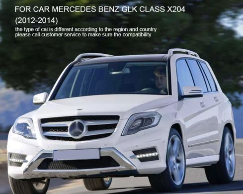 Передние светодиодные лед фары Mercedes GLK 2012-2015 г.в., Черный, Mercedes, Альтернативная оптика, GLK, Новое, На штатные места, GLK-KLASSE (X204) 2008-