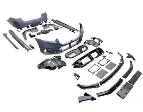 Тюнинг обвес для BMW 5-серии G60 / G68 2024+ г.в. В стиль М5 G90 Г90, Серый грунт (под покраску), BMW, Комплект обвеса, Требуется, Полипропилен, 5-Series, Новое, На штатные места