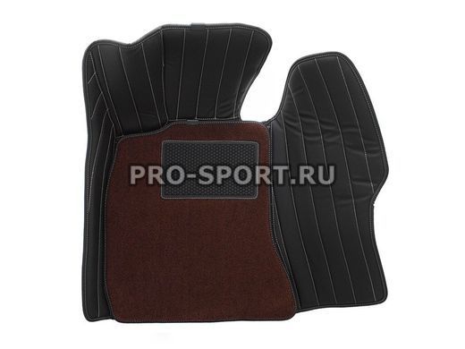 Коврики 3D VIP класса из экокожи на липучках BMW 7L F02 2012-2015 г.в.