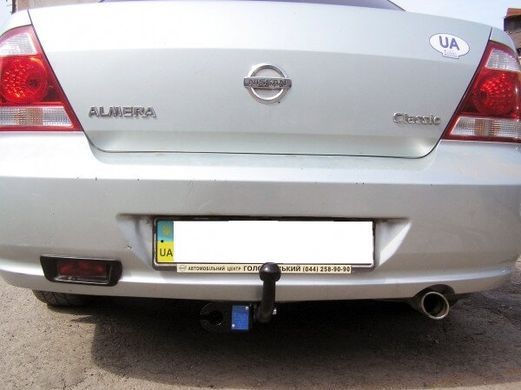 Прицепное устройство со сьемным крюком (Фаркоп) NISSAN ALMERA(B10 classik) седан 2006+ г.в.