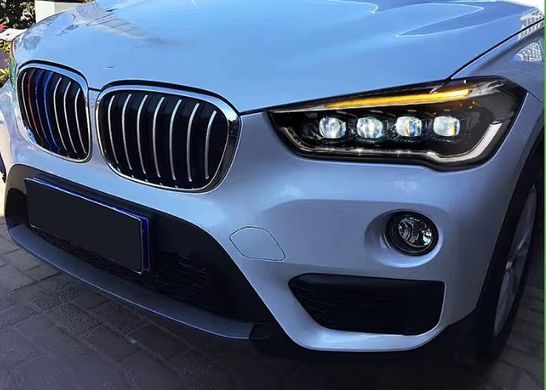 Передние тюнинг лед фары BMW X1 F48 F49 2016-2021 г.в. БМВ Х1, Внешний Тюнинг, BMW, Альтернативная оптика, X1, Новое, На штатные места, X1 (F48) 2016-2021