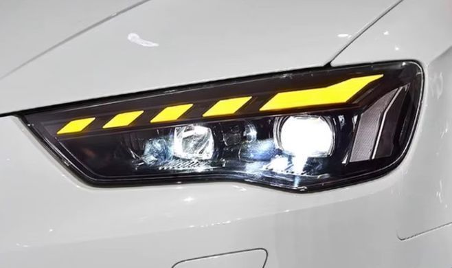 Передние тюнинг лед фары для Audi A3 2013-2016 г.в. Ауди А3, Audi, Альтернативная оптика, A3, Новое, На штатные места, A3 (8V1) 2012-