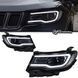Передні лед фари для Jeep Compass 2017-2022 р.в. Джип Компас, Черный, Jeep, Альтернативная оптика, Compass, Новое, На штатные места